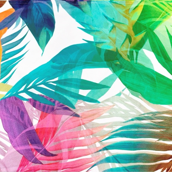 NWT Swim by Cacique Multicolor Tropical Bikini Bottom Size 14 - Picture 11 of 13